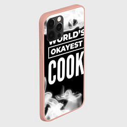 Чехол для iPhone 12 Pro Max Worlds okayest cook - dark, цвет: 3D-светло-розовый — фото 2