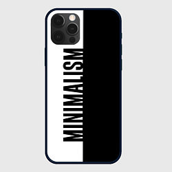 Чехол для iPhone 12 Pro Max MINIMALISM - BLACK AND WHITE, цвет: 3D-черный