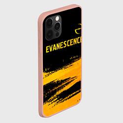 Чехол для iPhone 12 Pro Max Evanescence - gold gradient: символ сверху, цвет: 3D-светло-розовый — фото 2