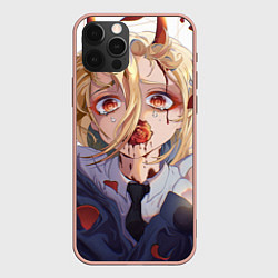 Чехол для iPhone 12 Pro Max Макима и роза, цвет: 3D-светло-розовый