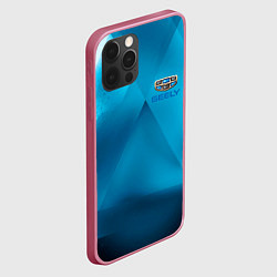 Чехол для iPhone 12 Pro Max Geely - абстракция, цвет: 3D-малиновый — фото 2