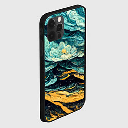 Чехол для iPhone 12 Pro Max Пейзаж в стиле Ван Гога, цвет: 3D-черный — фото 2