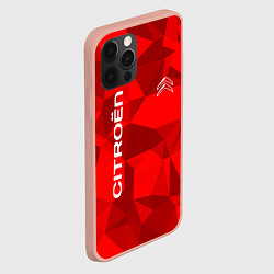 Чехол для iPhone 12 Pro Max Citroёn - logo, цвет: 3D-светло-розовый — фото 2