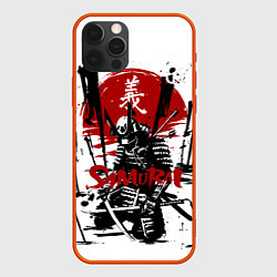 Чехол для iPhone 12 Pro Max Самурай Ранен Стрелами, цвет: 3D-красный