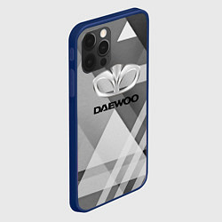 Чехол для iPhone 12 Pro Max Daewoo - logo, цвет: 3D-тёмно-синий — фото 2