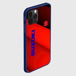 Чехол для iPhone 12 Pro Max Suzuki - абстракция, цвет: 3D-тёмно-синий — фото 2