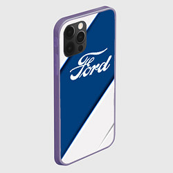 Чехол для iPhone 12 Pro Max Ford - СИНЯЯ ПОЛОСА, цвет: 3D-серый — фото 2