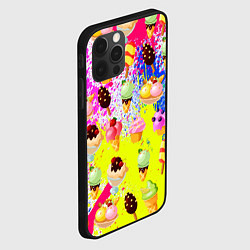Чехол для iPhone 12 Pro Max Вкусные Мороженки, цвет: 3D-черный — фото 2