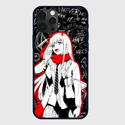 Чехол для iPhone 12 Pro Max Zero two с чупачупсом - любимый во франксе, цвет: 3D-черный