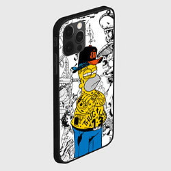 Чехол для iPhone 12 Pro Max Гомер Симпсон - ярый головорез!, цвет: 3D-черный — фото 2