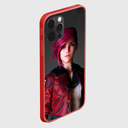 Чехол для iPhone 12 Pro Max Аркейн - Вай League of Legends, цвет: 3D-красный — фото 2
