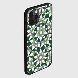 Чехол для iPhone 12 Pro Max Зеленый калейдоскоп, цвет: 3D-черный — фото 2