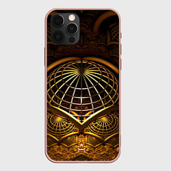 Чехол для iPhone 12 Pro Max Загадочный принт в трехмерном пространстве, цвет: 3D-светло-розовый
