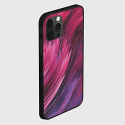 Чехол для iPhone 12 Pro Max Текстура буря красок, цвет: 3D-черный — фото 2