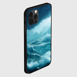 Чехол для iPhone 12 Pro Max Буря в море, цвет: 3D-черный — фото 2