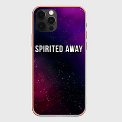 Чехол для iPhone 12 Pro Max Spirited Away gradient space, цвет: 3D-светло-розовый