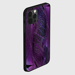 Чехол для iPhone 12 Pro Max Текстура из перьев, цвет: 3D-черный — фото 2