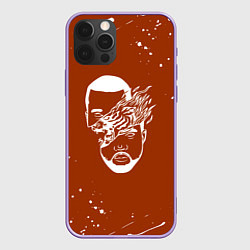 Чехол для iPhone 12 Pro Max Kanye west - краска брызги, цвет: 3D-сиреневый