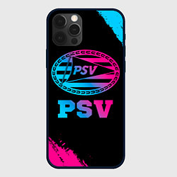 Чехол для iPhone 12 Pro Max PSV - neon gradient, цвет: 3D-черный