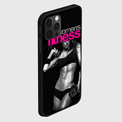 Чехол для iPhone 12 Pro Max Фитнес-модель с гантелями, цвет: 3D-черный — фото 2
