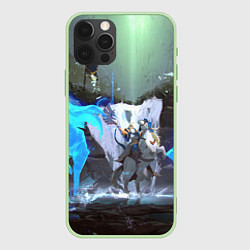 Чехол для iPhone 12 Pro Max Keeper of the light, цвет: 3D-салатовый