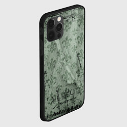 Чехол для iPhone 12 Pro Max Старая затёртая мешковина с принтом, цвет: 3D-черный — фото 2