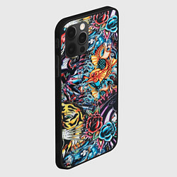 Чехол для iPhone 12 Pro Max Татуировки, цвет: 3D-черный — фото 2