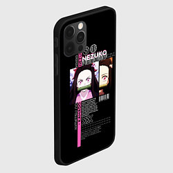 Чехол для iPhone 12 Pro Max Незуко Камадо - Клинок, рассекающий демонов, цвет: 3D-черный — фото 2