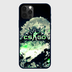 Чехол для iPhone 12 Pro Max CS GO green, цвет: 3D-черный