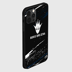 Чехол для iPhone 12 Pro Max Boris Brejcha в маске краска, цвет: 3D-черный — фото 2
