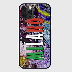 Чехол для iPhone 12 Pro Max Avant-garde color texture - Milano, цвет: 3D-черный