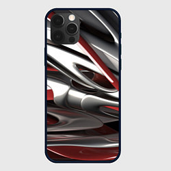 Чехол для iPhone 12 Pro Max Блестящие фигуры, цвет: 3D-черный