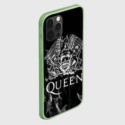Чехол для iPhone 12 Pro Max Queen огонь, цвет: 3D-салатовый — фото 2