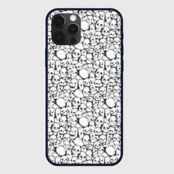 Чехол для iPhone 12 Pro Max Череп бесформенный, цвет: 3D-черный
