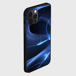 Чехол для iPhone 12 Pro Max Свечение - абстракция, цвет: 3D-черный — фото 2