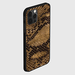 Чехол для iPhone 12 Pro Max Кожа питона - fashion 2028, цвет: 3D-черный — фото 2