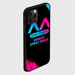 Чехол для iPhone 12 Pro Max Bungo Stray Dogs - neon gradient, цвет: 3D-черный — фото 2