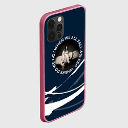 Чехол для iPhone 12 Pro Max Billie Eilish - Абстракция, цвет: 3D-малиновый — фото 2