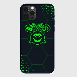 Чехол для iPhone 12 Pro Max Battletoads Абстракция соты, цвет: 3D-черный