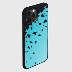 Чехол для iPhone 12 Pro Max Осколки Абстракции, цвет: 3D-черный — фото 2