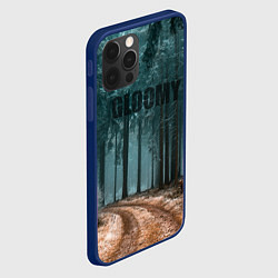 Чехол для iPhone 12 Pro Max Мрачный Лес GLOOMY, цвет: 3D-тёмно-синий — фото 2