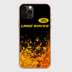 Чехол для iPhone 12 Pro Max Land Rover - gold gradient: символ сверху, цвет: 3D-светло-розовый