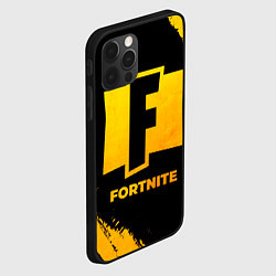 Чехол для iPhone 12 Pro Max Fortnite - gold gradient, цвет: 3D-черный — фото 2