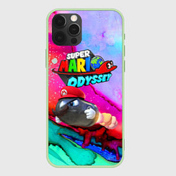 Чехол для iPhone 12 Pro Max Super Mario Odyssey - Bullet Bill - Nintendo, цвет: 3D-салатовый