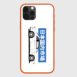 Чехол для iPhone 12 Pro Max Японские авто Nissan Silvia s13 JDM, цвет: 3D-красный