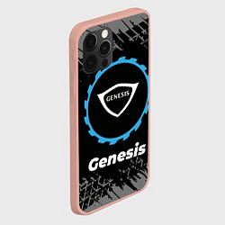 Чехол для iPhone 12 Pro Max Genesis в стиле Top Gear со следами шин на фоне, цвет: 3D-светло-розовый — фото 2