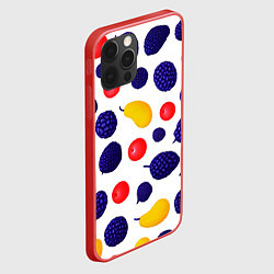 Чехол для iPhone 12 Pro Max Ягодки и фрукты, цвет: 3D-красный — фото 2