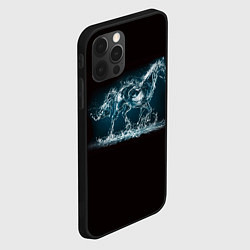 Чехол для iPhone 12 Pro Max Лошадь из водяных капель, цвет: 3D-черный — фото 2