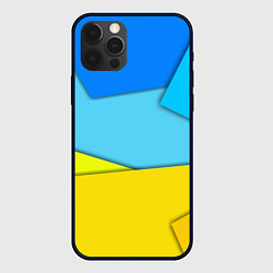 Чехол для iPhone 12 Pro Max Простой геометрический фон, цвет: 3D-черный