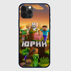 Чехол для iPhone 12 Pro Max Юрий Minecraft, цвет: 3D-черный